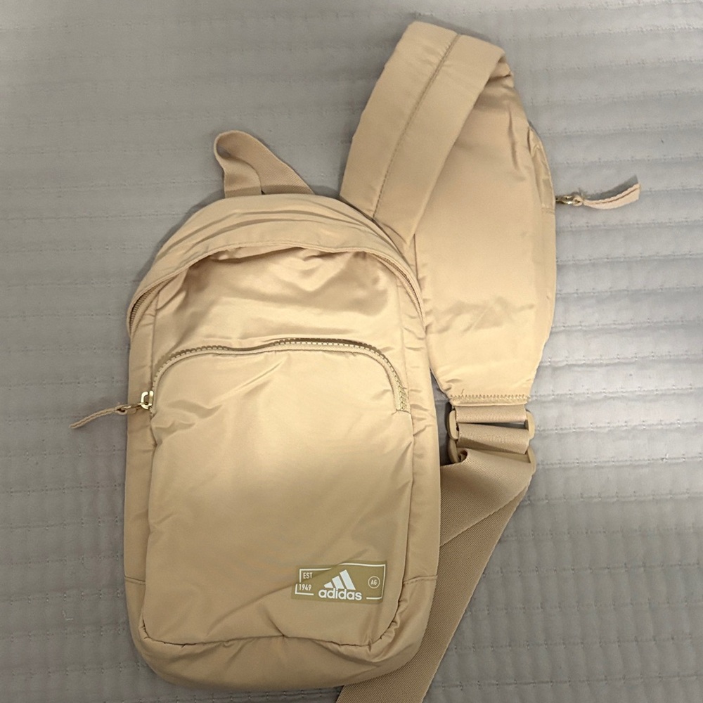 Adidas Beige Men's Cross-Body Bag.
